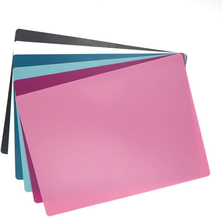 Ababeny Plastic Cutting Boards for Kitchen, 11" x 15"Flexible Cutting Mats Set of 6, BPAFree