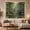 Misty Pond, variant on Open White Window to Beach Sunset with Seashells, Peaceful Coastal for Beach Lovers, Coastal Home Decor, Housewarming Gift, Tapestry Wall Hanging for Bedroom and Living Room