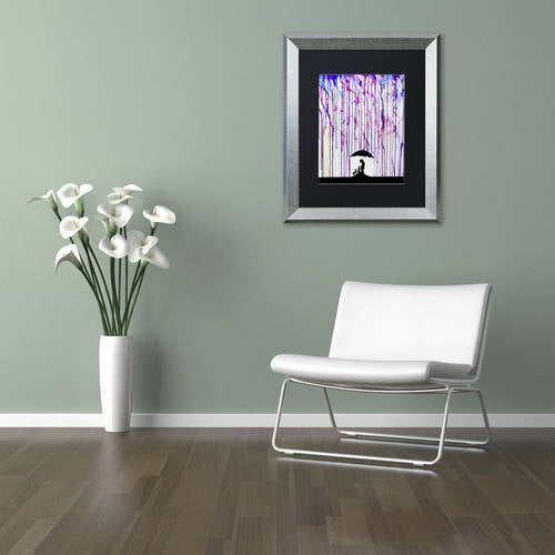 Trademark Fine Art 'Cradle' Canvas Art by Marc Allante, Black Matte, Silver Frame