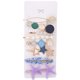 thumbnail image 1 of 8 Uds. Pinzas para el cabello para mujer, pinzas para el cabello con patrón de perlas de imitación de estrella brillante, accesorios para el cabello, 1 of 8