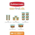 thumbnail image 3 of Rubbermaid Easy Find Lids 38-Piece Food Storage Container Set, Turquoise, 3 of 3