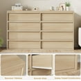 thumbnail image 4 of Accreate Modern Double Dresser Organizer with Drawers Large Storage Wooden Chest of Drawers for Living Room Bedroom Nursery Hallway, 4 of 7