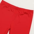 thumbnail image 4 of Eltusu Girls Leggings, Dance Ruffle Hem Stretch Elastic Waist Tight Pants Red Size 5-6 T, 4 of 8