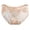 Beige, variant on Women's Panties Women’s Transparent Low-Waisted Seamless Lace Triangle Underwear Thin Mesh Black M