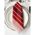 thumbnail image 2 of nqOlkjepod Red Striped Cloth Napkins Set of 6 Reusable Dinner Napkins, Modern Minimalist Gradient Lines Country Cocktail Napkin Washable Table Napkins for Wedding/Holiday Party/Baby Shower 20"x20", 2 of 8