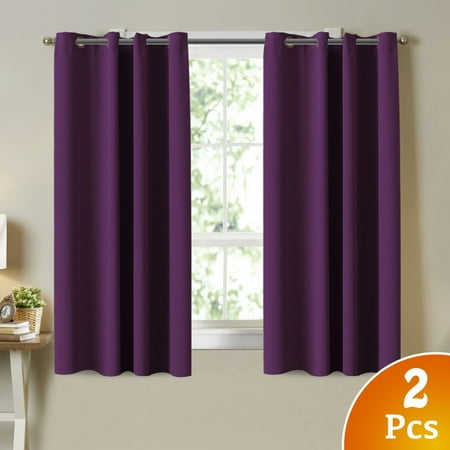 Room Darkening Curtain Panels For Living Room Purple