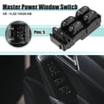 thumbnail image 2 of Front Left Driver Side Master Power Window Switch for Ford Explorer Sport Trac 2001 2002 2003 Black, 2 of 7