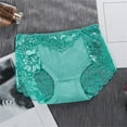 thumbnail image 3 of yunLCZ Women's Cotton Underwear High Waist 2023 Women's Mid Waist Lace Panties Hip Lifting Transparent Women's Triangular Pure Cotton Crotch Underpants, 3 of 3