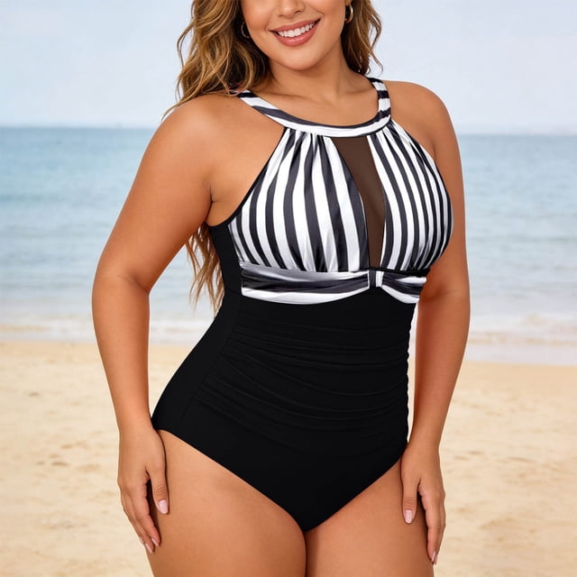 Solid Color Swimsuit Summer Bathing With High Waisted Full Coverage Blue Bikini Plus Size Bikini Bikini Tee Shirt High Waist Bikini Women's High Waist Swimsuit Bikini Seashell Bikini Running Shorts