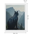 thumbnail image 2 of Diamond Art Kits for Adults - Cat Silhouette Mountains Forest Scene 5d Diamond Painting for Adults, Diamond Art for Adults Beginners, Frameless Diamond Painting Kits for Adults for Home Wall Decor, 2 of 7