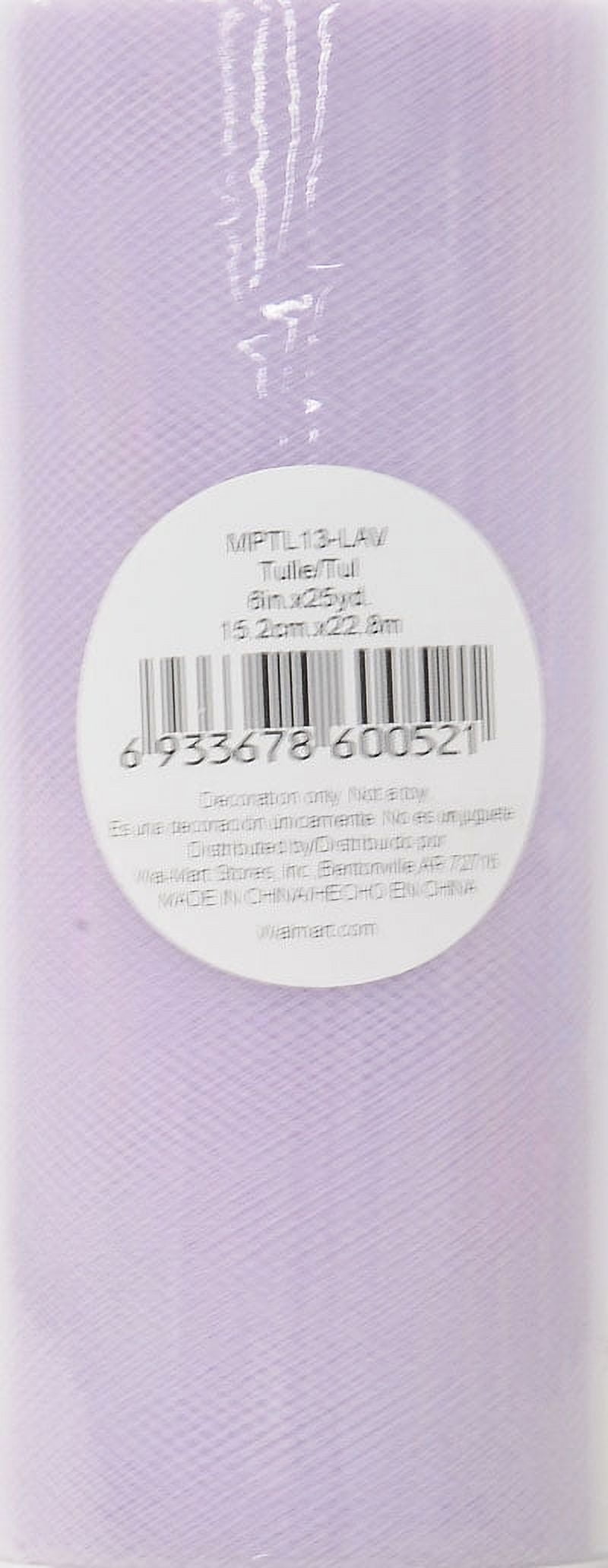 Fuzhou Unbrand 6inch Lavender Matte Tulle,100% Polyester by the Bolt.