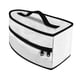 thumbnail image 3 of Bolsa de almacenamiento de hierro con cierre de cremallera, práctica y multifuncional, organizador de hierro portátil. Blanco, 3 of 8