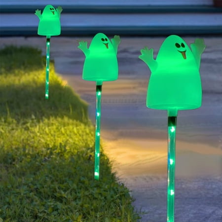 

NBHOME Halloween Decorations Halloween Garden Solar Ground Light Pumpkin Ghost Skull Light Garden Garden Solar Decorative Light Meadow Ground Light