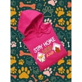 thumbnail image 3 of Stay Home Corgi And Coffee Hoodie Men -Image by Shutterstock, Male 4X-Large, 3 of 4