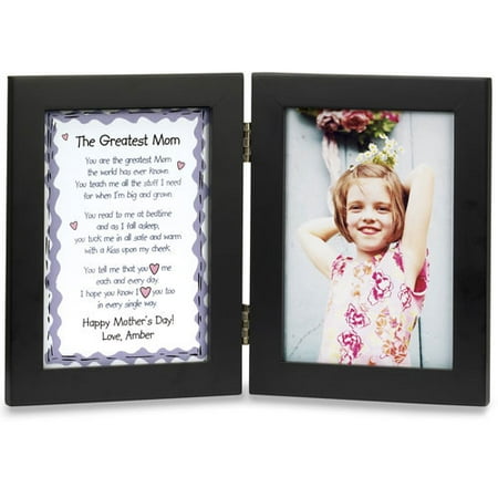 Personalized "Greatest Mom" Bi-Fold Frame