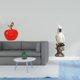 thumbnail image 2 of Estatua,Escultura de fruta artificial,estatua y artesanía,Figura de escritorio,Figura de loro para escritorio,oficina,decoración del hogar,Estatua de pájaro de resina,regalo de cumpleaños, 2 of 8