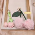 thumbnail image 2 of Cherry Bag Charms,Cute Purse Keychain,Key Chains Women Cute,Car keyrings leather handbags,Valentines Day Gifts, 2 of 13
