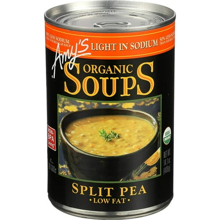 Amy's Organic Soup Light in Sodium Split Pea 14.1 fl oz Pack of 3
