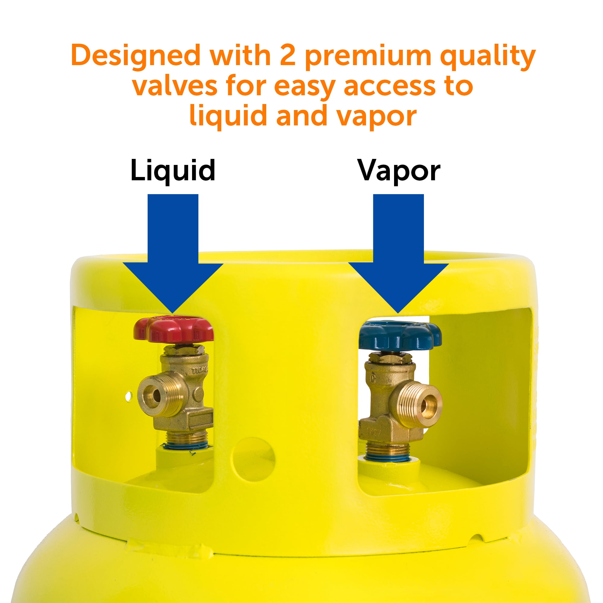 Flame King 239-Pound Refrigerant Recovery Cylinder Tank for A2l Refrigerants