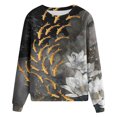 thumbnail image 5 of Trendy Tops Crewneck Sweatshirts for Women Casual Graphic Sweatshirt Long Sleeve Blouse Loose Classic Pullover, 5 of 5