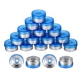 thumbnail image 1 of Uxcell Tapas de Flip Off de 13 mm 200PCS Sellos Sin Rebabas Tapas de Flip Off para Frascos de Vidrio Botellas Liofilizadas, Azul/Plata, 1 of 6