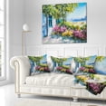 thumbnail image 3 of Designart Garden near the House - Landscape Printed Throw Pillow - 18x18, 3 of 5