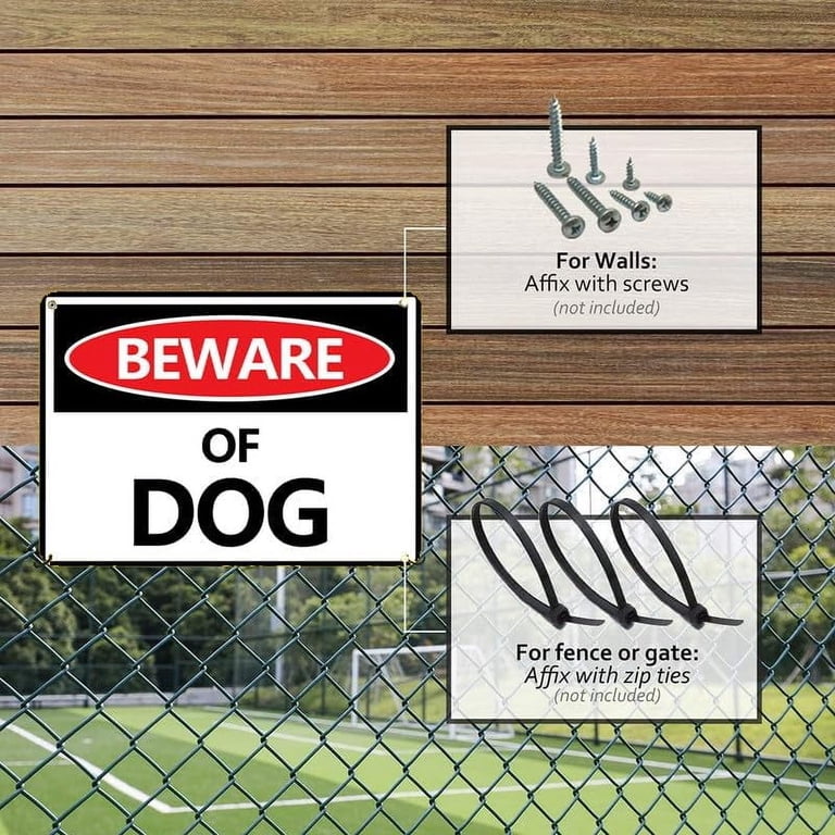 Warning Protected Pit Bull Pitbull Dog Beware Dog Sign 8 X 12