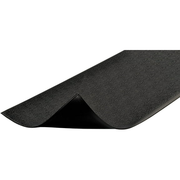 Notrax 411 Sof-Tredâ„¢ 2' x 3' x 3/8" Anti Fatigue Mat, Enhanced Slip Resistance with Beveled Edges and Pebbled Surface, Ideal for Industrial and Commercial Workplaces, Black, 411S0323BL CA1