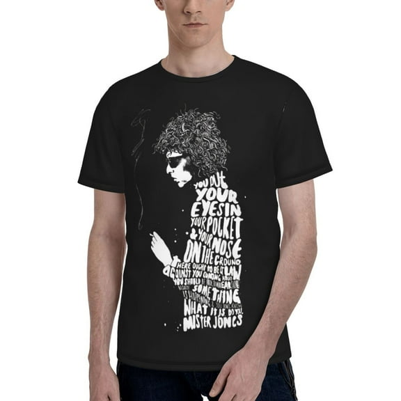 Men's T-Shirts BOB DYLAN-3 Short Sleeve Crew Neck T Shirts Tee Tops For Men XL