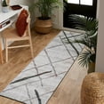 thumbnail image 1 of JV Home Runner Rug Stripes Beige 2' x 7' Hallway Soft Indoor Washable Rugs Anti Slip, 1 of 6