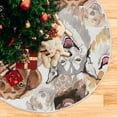 thumbnail image 5 of FMSHPON Watercolor Cute Dog Xmas Christmas Tree Skirt Stand Mat for Holiday Party Decoration Indoor Outdoor 36 inches, 5 of 6