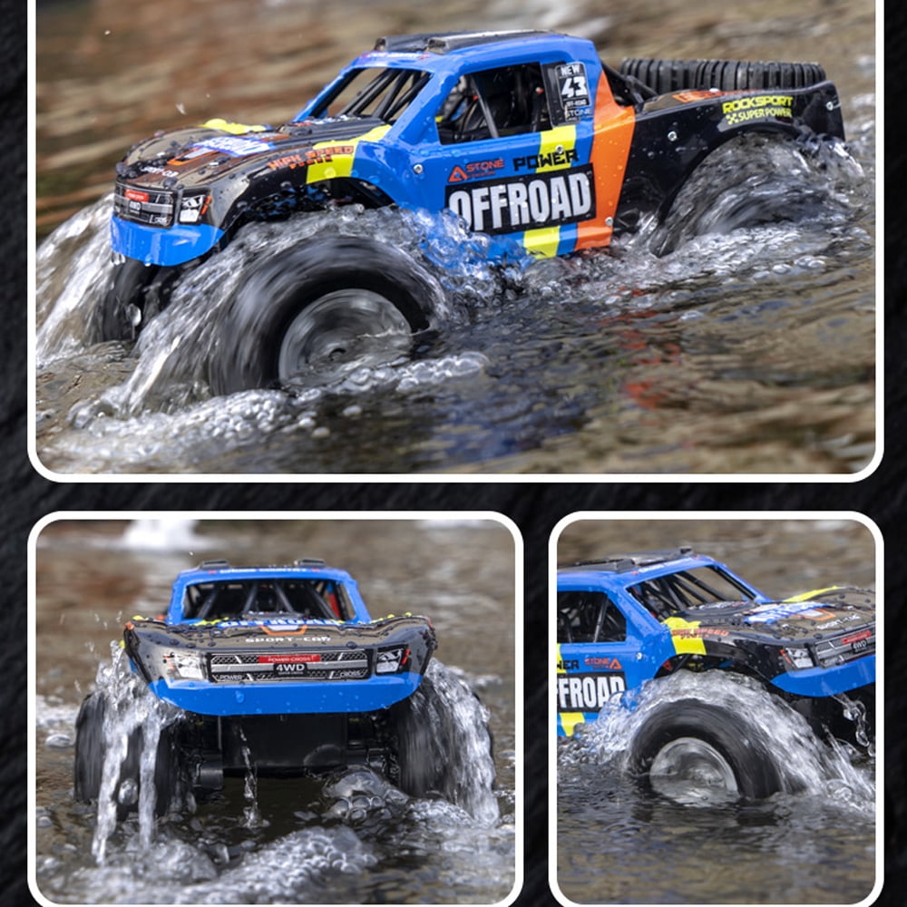 Amphibious Multi-Terrain RC Car,2.4G 4WD Off-Road Climbing Stunt Vehicle,360° In-situ Rotation Remote Control Cars Toy,for Kids Boy Birthday Christmas Gift