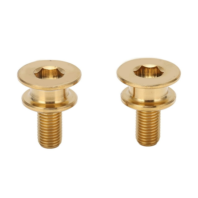 Titanium Alloy Mountain Bike Crank Bolt Bottom Bracket Screw Square Hole Center Shaft Fixing, Portable and Compact, Waterproof, Anodized