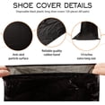 thumbnail image 3 of 120 Pcs Disposable Shoe Covers Disposable Non Slip Plastic Boot Covers Long Waterproof Shoes Covers Safety Boot Shoe Covers 21.6 Inch Tall Shoe Coverings for Men Women Rainy Day Use, 3 of 5