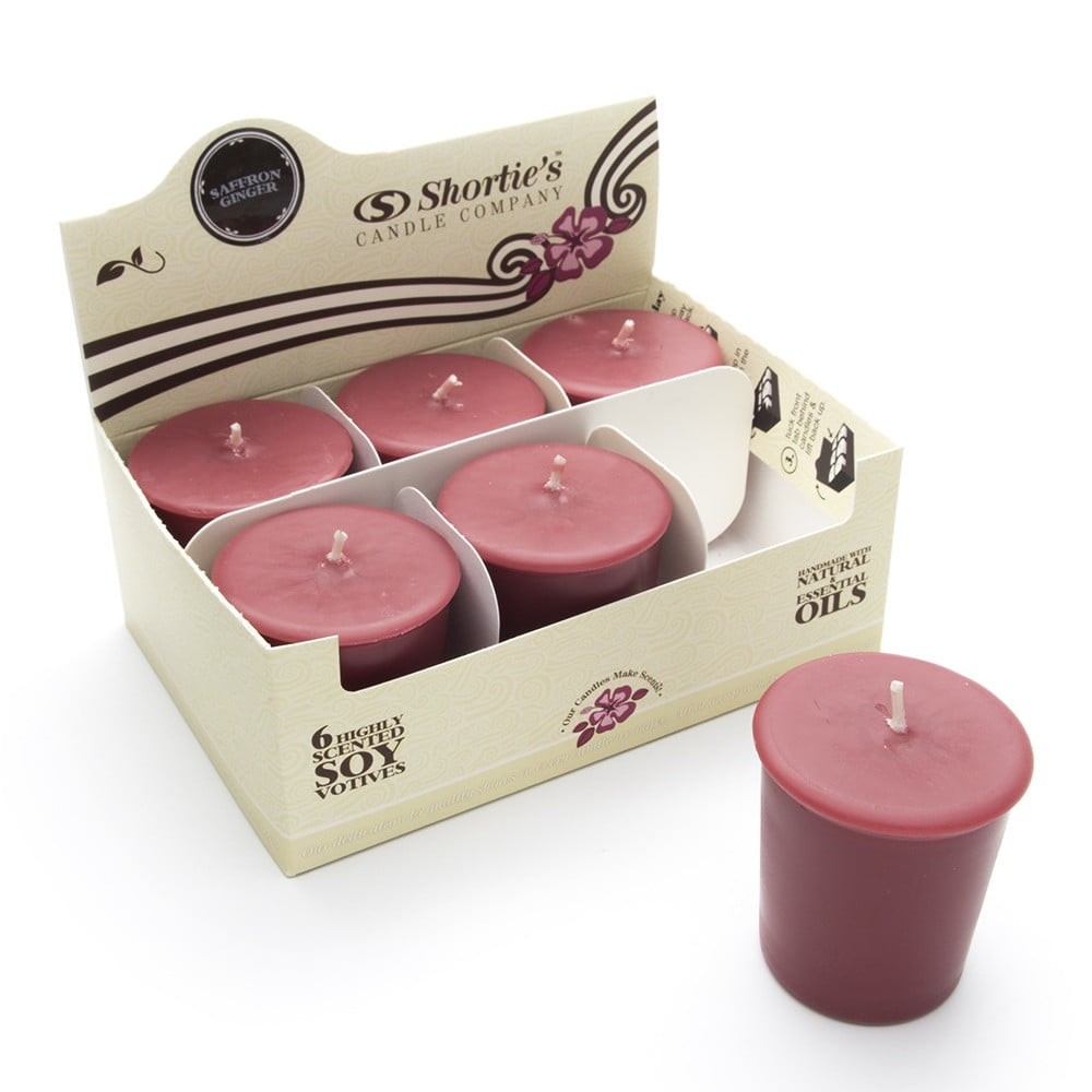 Saffron Ginger Soy Votive Candles Scented with Natural Fragrance Oils