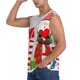 thumbnail image 3 of Balery Christmas Gnome With Love Camisetas sin mangas para hombre, absorbe la humedad y protege contra el mal olor.-XX-Large, 3 of 7