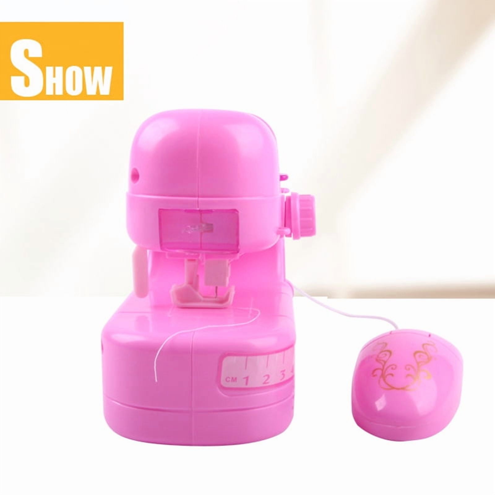 Kids Mini Sewing Machine Toy - Realistic Pretend Play Set with Light & Sound, Safe Stitching Kit for Beginners