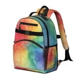 thumbnail image 2 of Colorful Tie Dye Cloud Shape Pattern Backpack for School,Cute School Bag,Schoolbag with Adjustable Shoulder Straps & Padded Back,15.25"x11.5"x5.25", 2 of 5