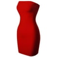 thumbnail image 2 of Made by Olivia Women's Tube Cotton Fitted Mini Dress, 2 of 3