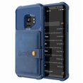 thumbnail image 1 of Housse Lisse Résistante à l'Usure avec Compartiment pour Cartes - Samsung Galaxy S9 Bleu, 1 of 5