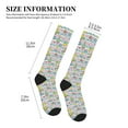 thumbnail image 4 of Rateoe Space Doodle Compression Socks for Women and Men 20-30mmHg-Circulation Support Socks Knee High Nurse Pregnant Running Medical and Travel Athletic, 4 of 7