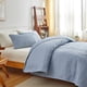 thumbnail image 5 of Juego de funda de cama acolchada lavada de doble cara, 3 piezas, funda de almohada de color liso, ropa de cama de poliéster de 20 x 26 pulgadas, 5 of 6