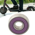 thumbnail image 2 of 2 Pcs Purple 0.31x0.86x0.27 inch Skateboards Bearings Scooter Accessories for ABEC-9 608 Skateboard Wheel Roller Steel Sealed Ball Bearings, 2 of 9