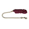 thumbnail image 2 of Basic Poly Lead Rope with Chain Burgundy, 2 of 2