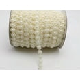 thumbnail image 4 of U8MO 25 Meter Ivory Acrylic Flatback Pearl Bead 10mm Sunflower Chain Garland Bouquet-Ivory, 4 of 9