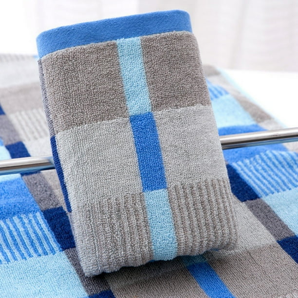 Promotion Clearance Checkered Soft Cotton Towel Bath Beach Bathroom