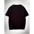 thumbnail image 2 of Camiseta deportiva de manga corta con cuello redondo y estampado de lunas para hombre, cómoda y versátil, estilo deportivo, para verano y primavera, corte cómodo, camisetas informales., 2 of 6