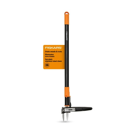 Fiskars Triple-Claw 39.2  Stand-Up Weeder with Serrated Steel Claws