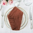 thumbnail image 6 of Hmgxay Boho Style Crinkle Napkins, Romantic Pleated Table Linens for Weddings, Elegant Fabric Napkins for Events, Lightweight Gauze Napkins for Party Decorations(Orange), 6 of 6