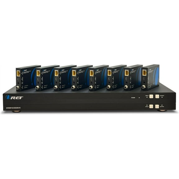 8 X 8 HDMI Matrix Switcher Extender With IR Function Over CAT5e/6/7 Cable (UHD816-EX230-K)